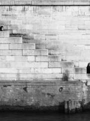 One person opens the